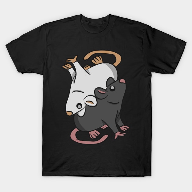 Yin Yang Rats, Rat Lover T-Shirt by A-Buddies